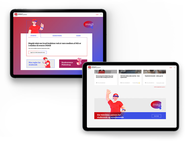Koncept til web landingpage